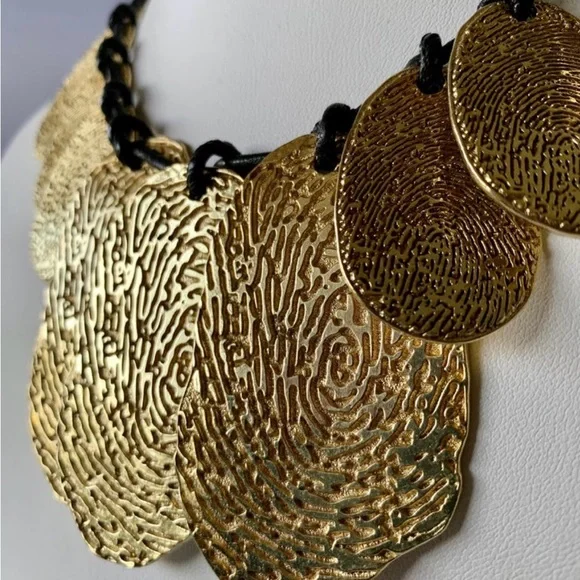 Yves Saint Laurent Gold Statement Necklace